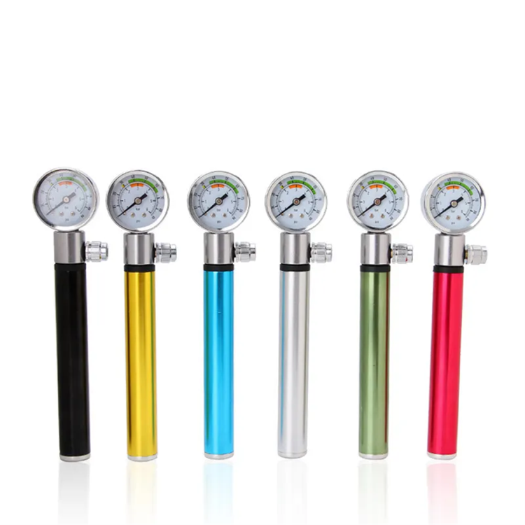 Bike Pump Portable with Pressure Gauge 5