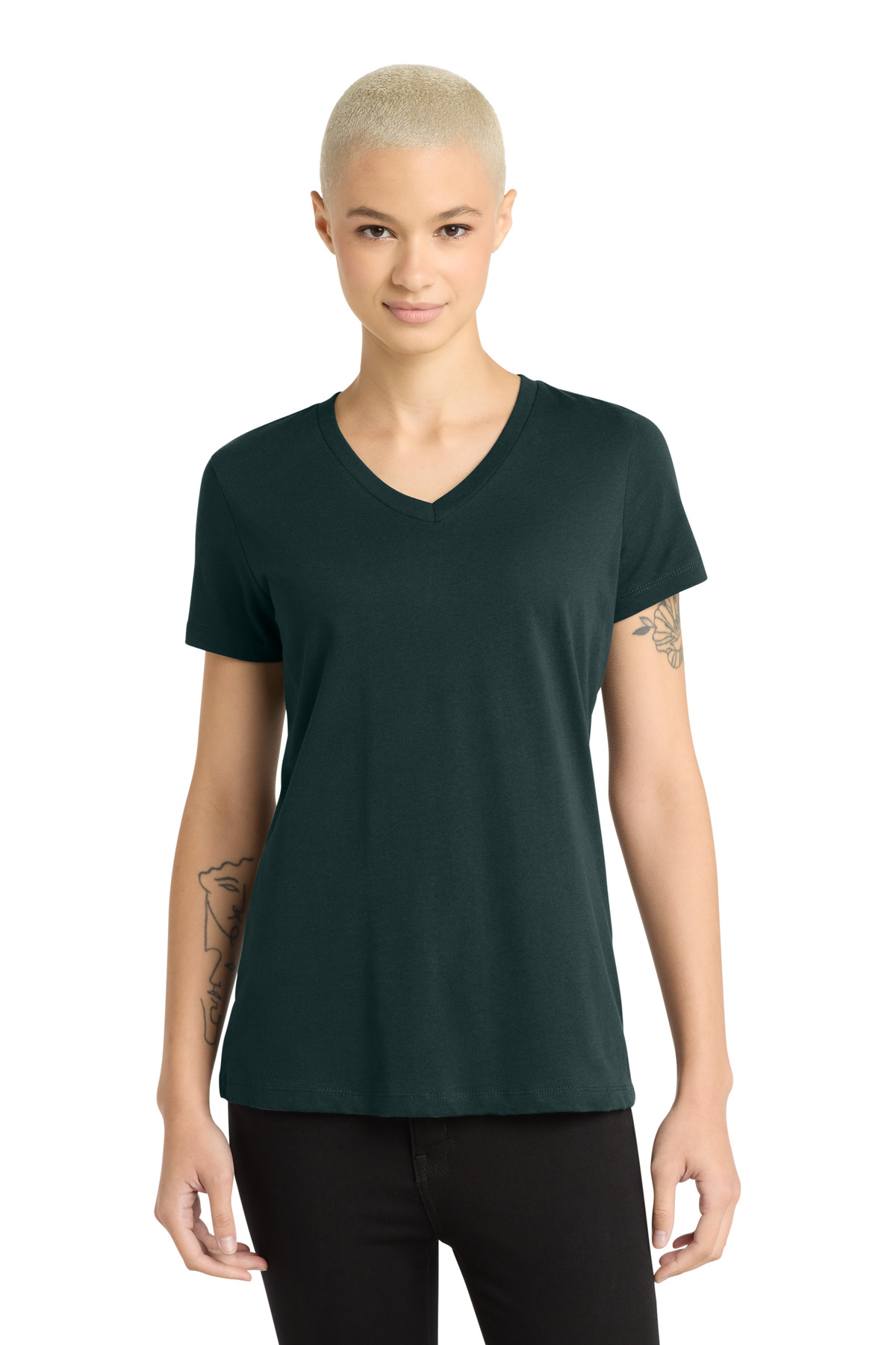 District - Women's Perfect Weight V-Neck Tee. DM1170L 49