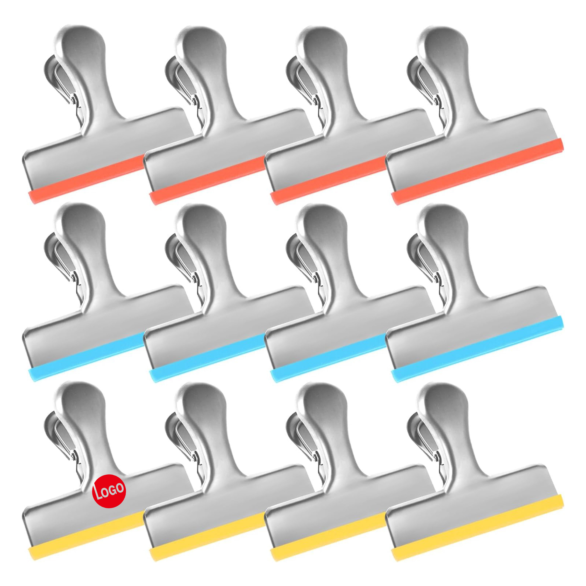 MOQ 50pcs Food / Chip Clips Covered with Silicone 2