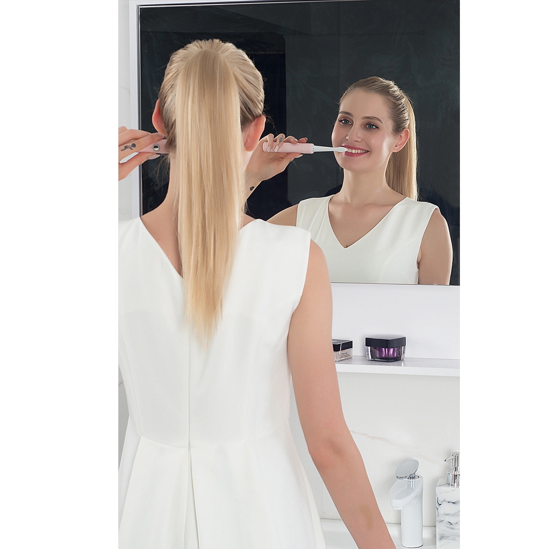 Electric Toothbrush with Sonic Tooth brush Head, Deep Clean 6