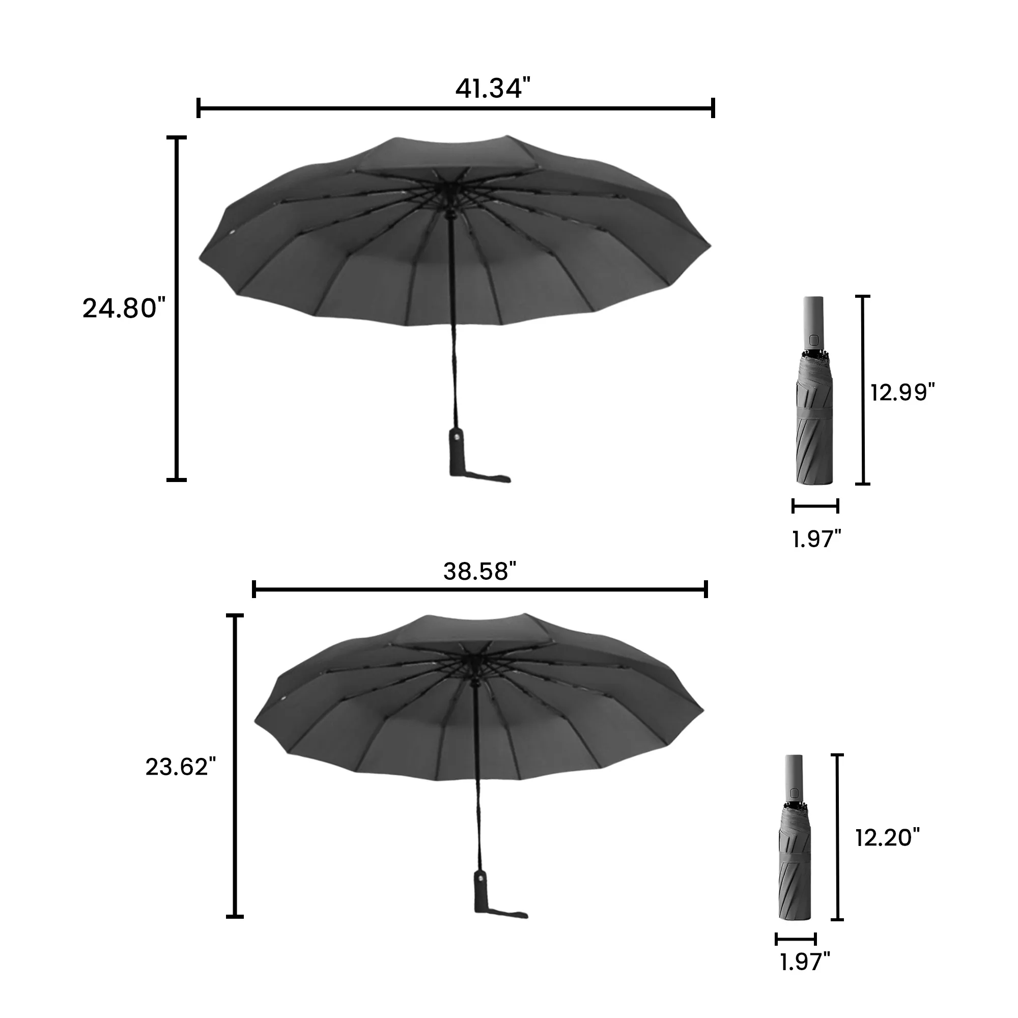 Dual-Purpose Automatic Folding Umbrella 12