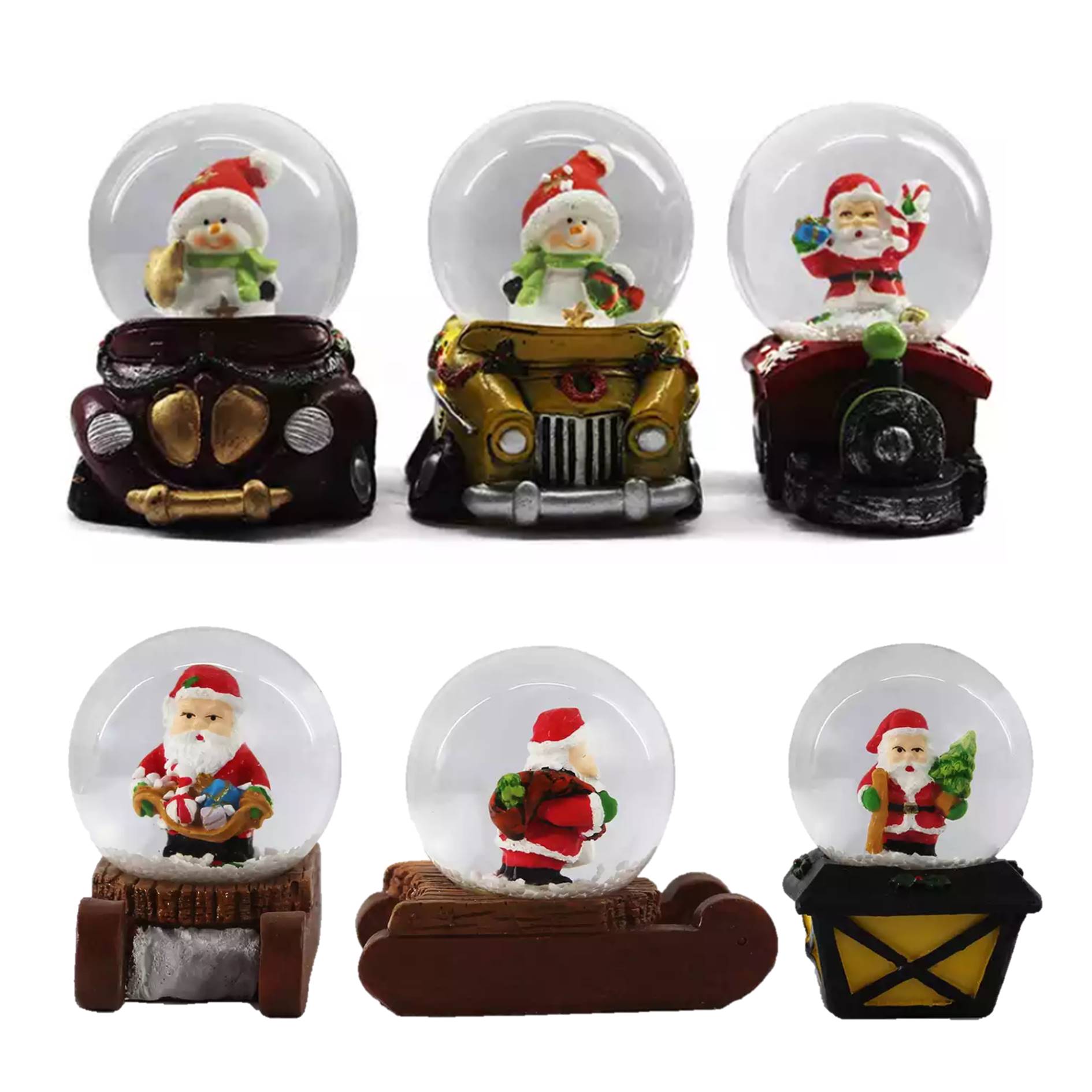 Custom Christmas Santa Claus Snow Globe 3