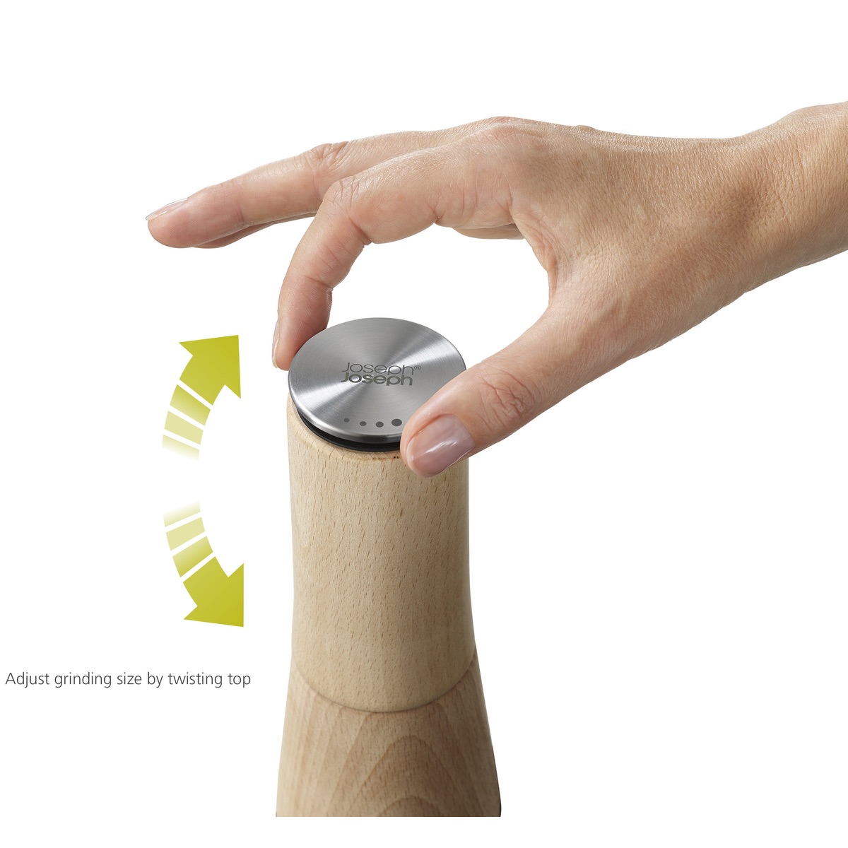 Joseph Joseph® Milltop™ Wood Pepper Mill 4