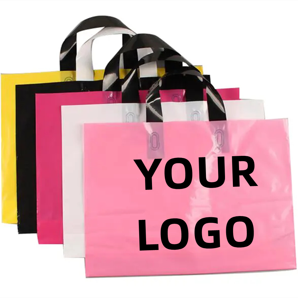Loop Handle Plastic Bag(12"x15 3/4"x4") 2