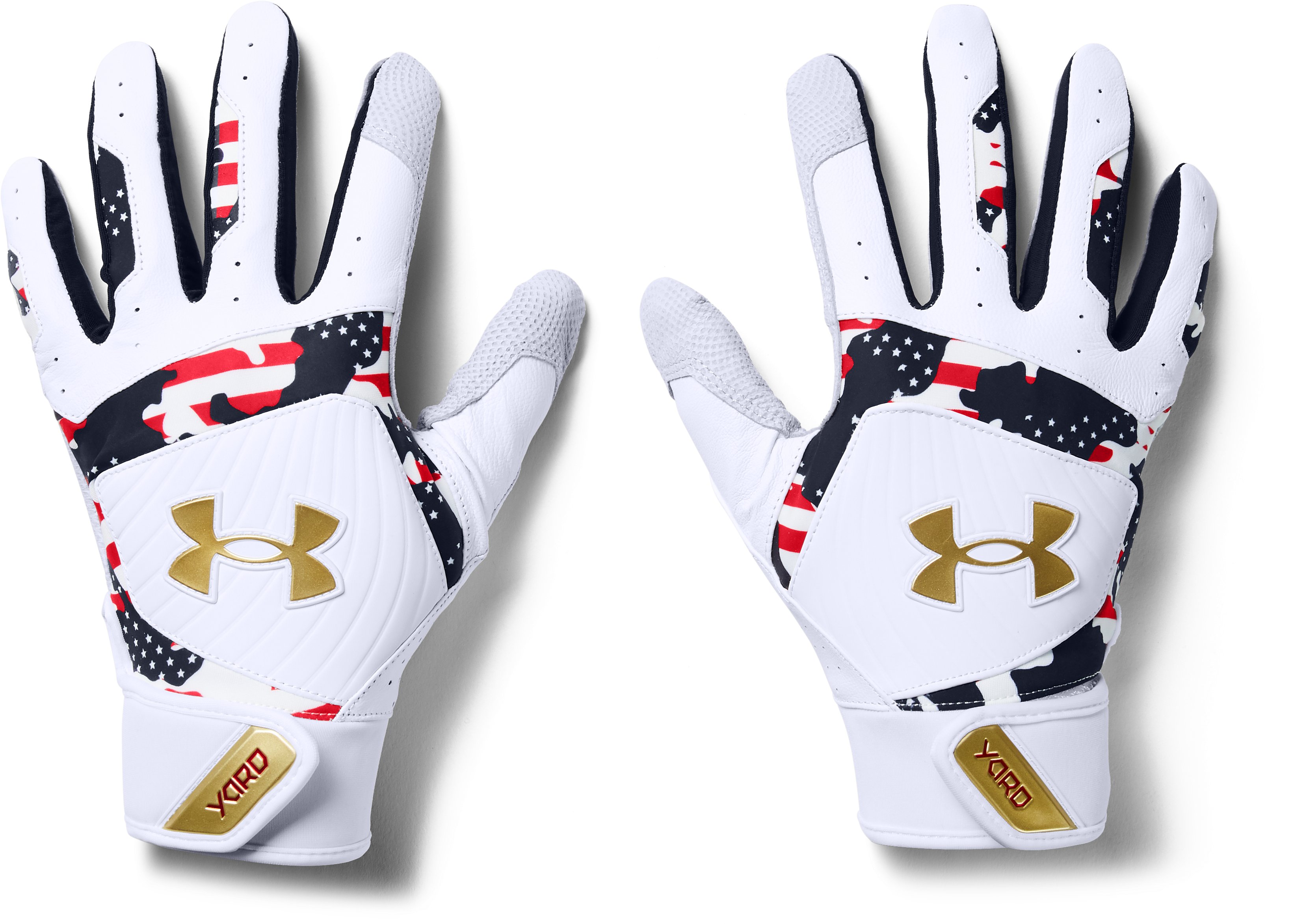 Men's UA Yard Stars Stripes Batting Gloves 2