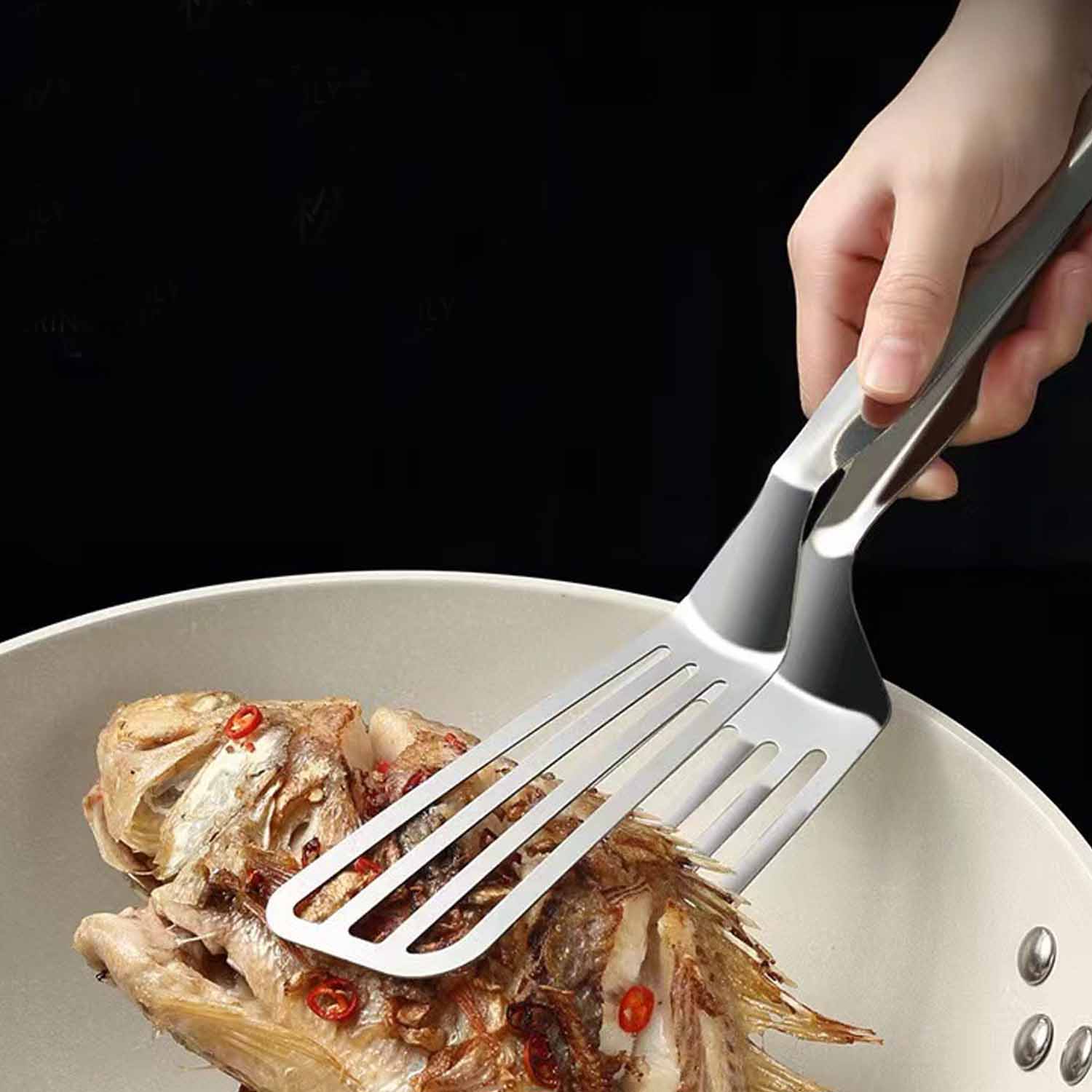 Stainless steel cookware pan-fried fish clips 5