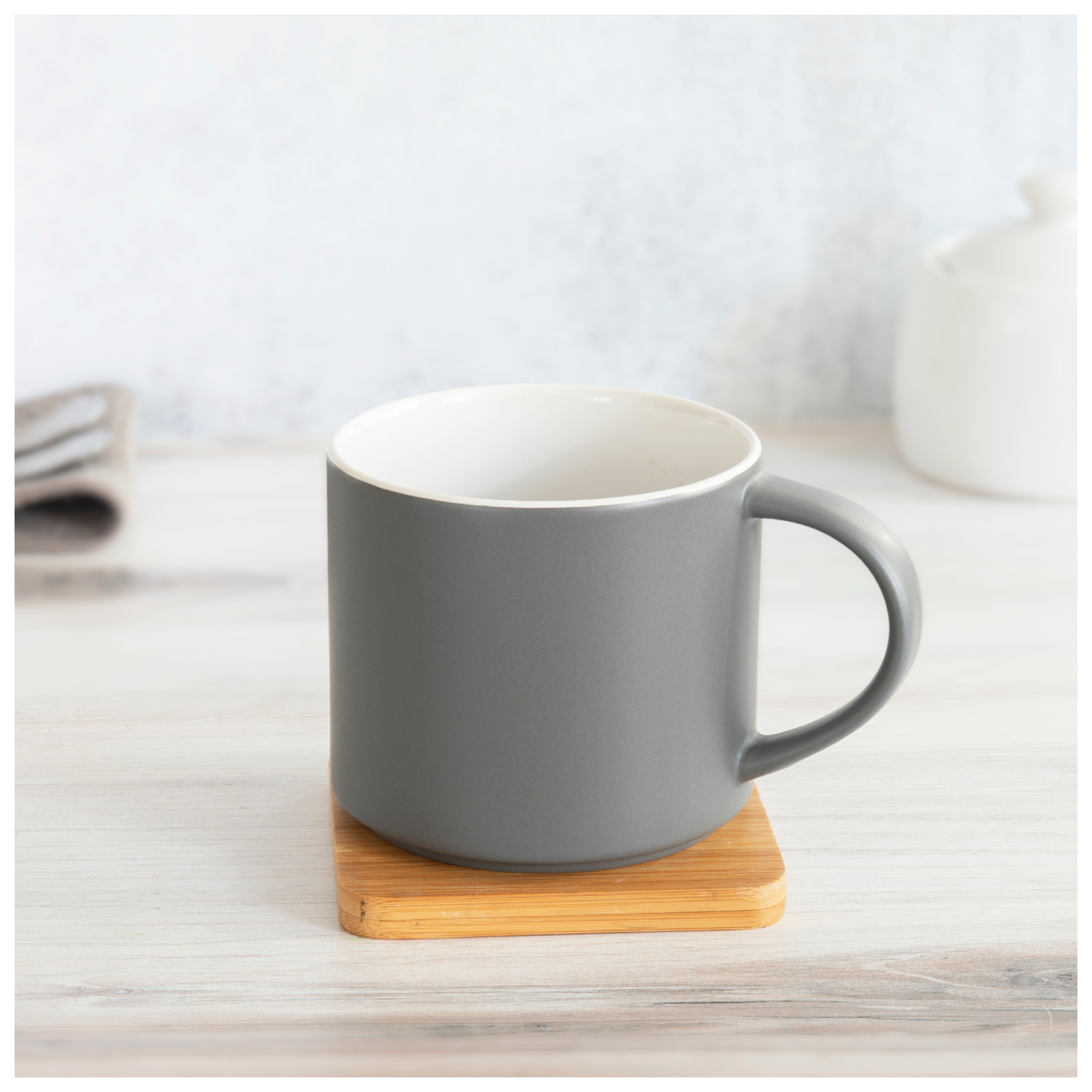 16 oz monaco mug - matte storm gray