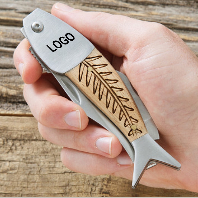 Stainless Steel Fish Pocket Knife
