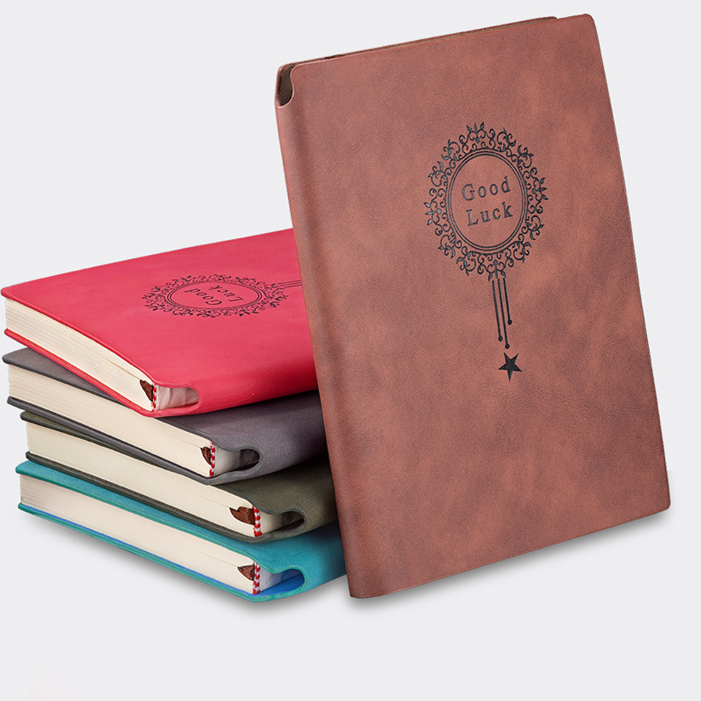A5 Soft Leather Notebook With Pen Cover 5
