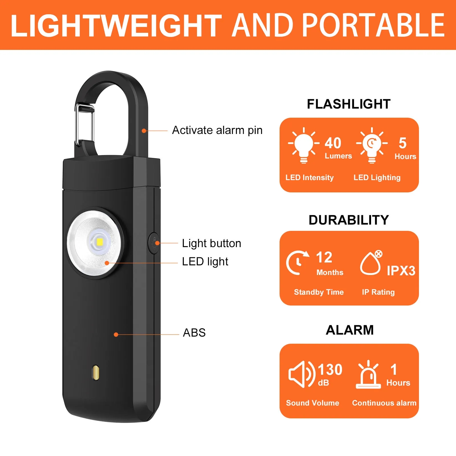Personal Safety Alarm Emergency Self Defense Al 2
