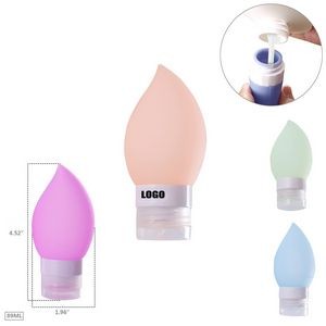 60ml Silicone Travel Bottle With Flip Up Lid 4