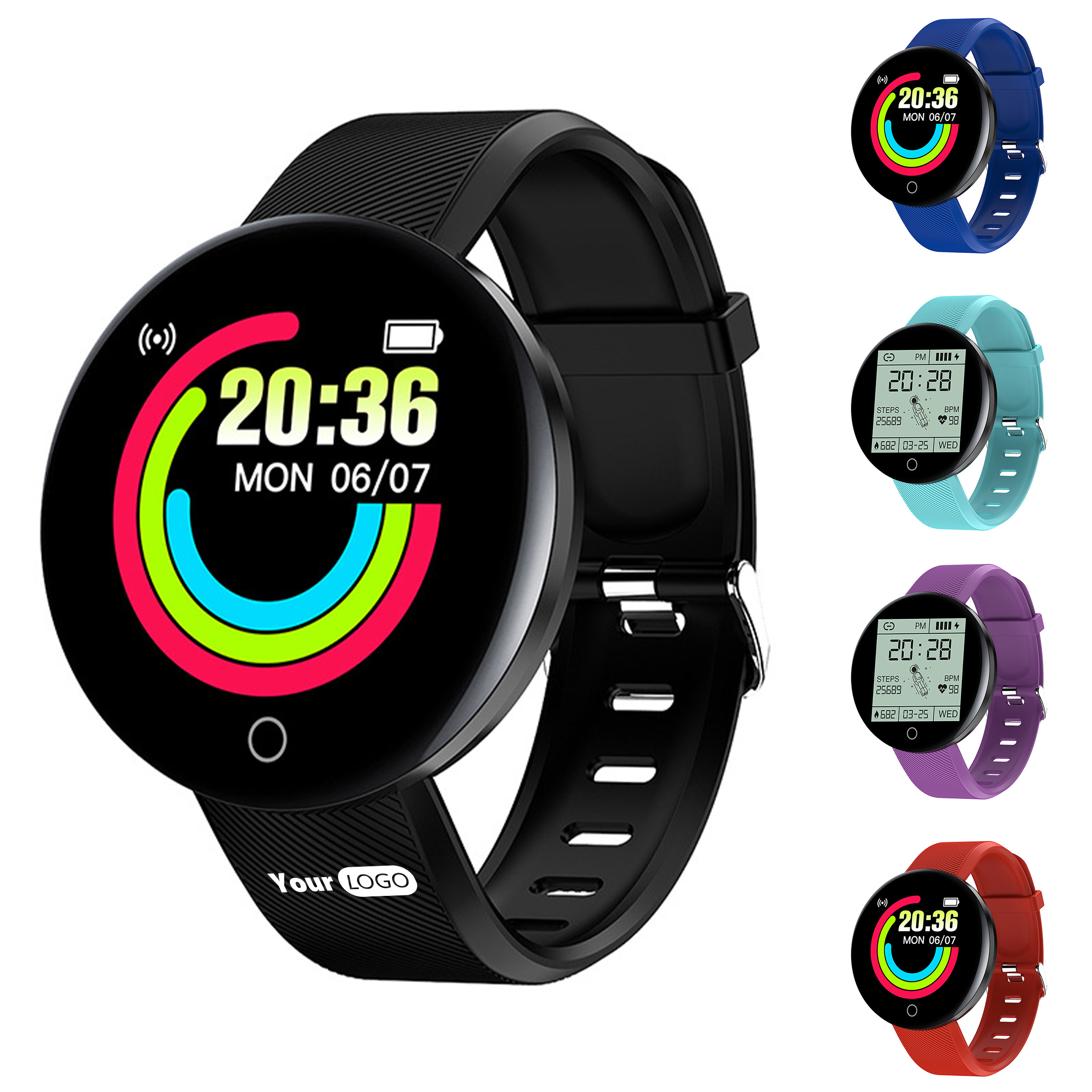 Tpu Circular Health Monitoring Screen Smart Bracelet 1
