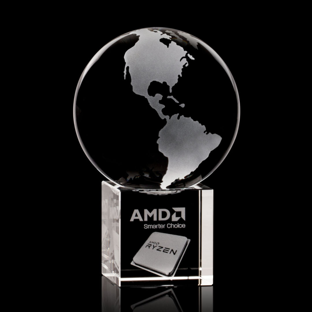 Globe on Cube 3D Award 5
