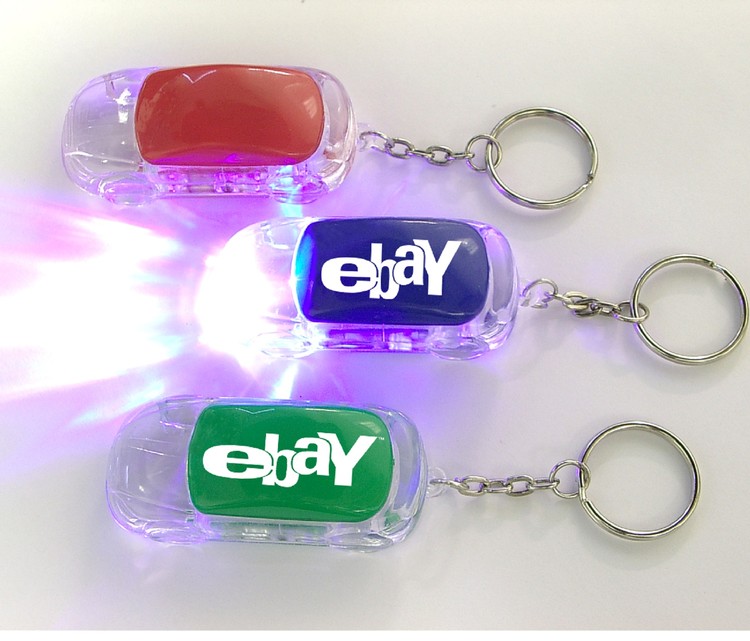 Car shape LED flashlight Key chain