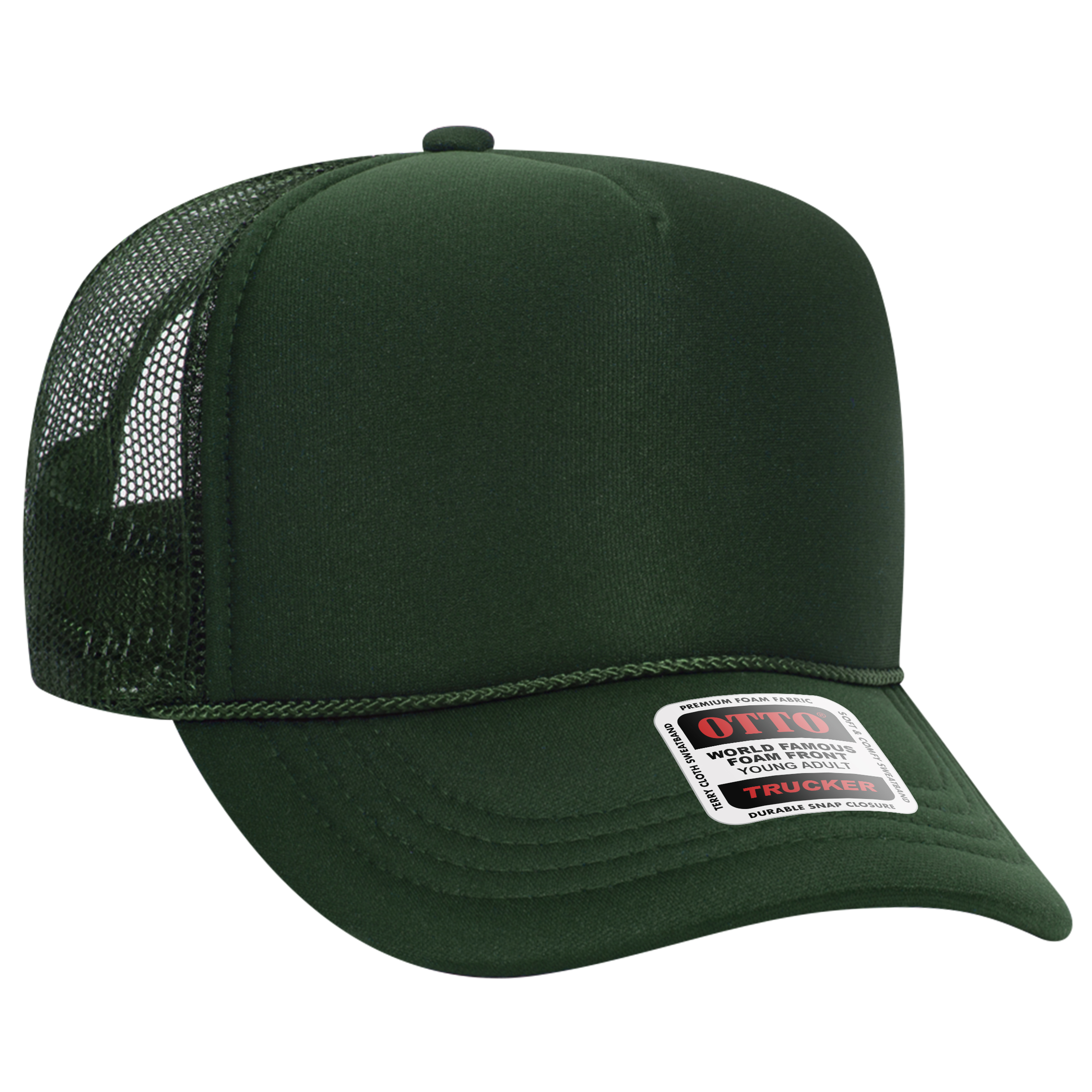 OTTO CAP® 5 Panel High Crown Mesh Back Trucker Hat 28