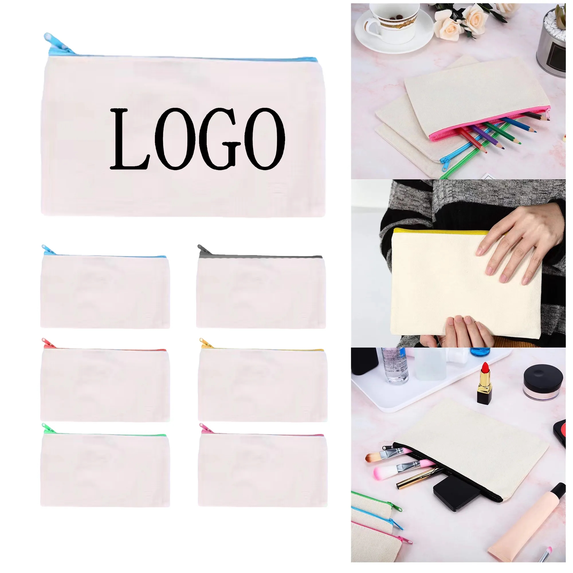 Canvas Zipper Pouches 13