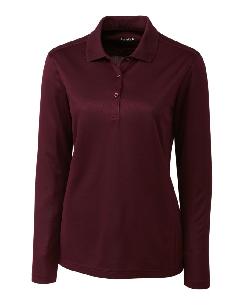 Clique Ice Pique Tech Womens Long Sleeve Polo 47