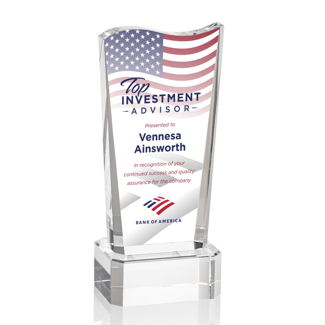 Violetta VividPrint™ Award on Base - Clear 2