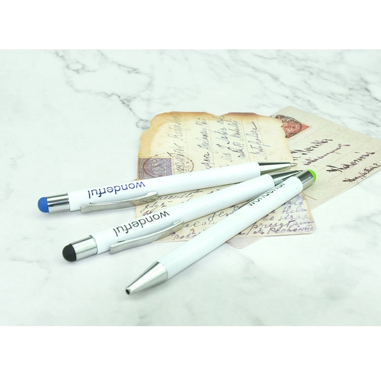 Classic White Pen with Stylus 4
