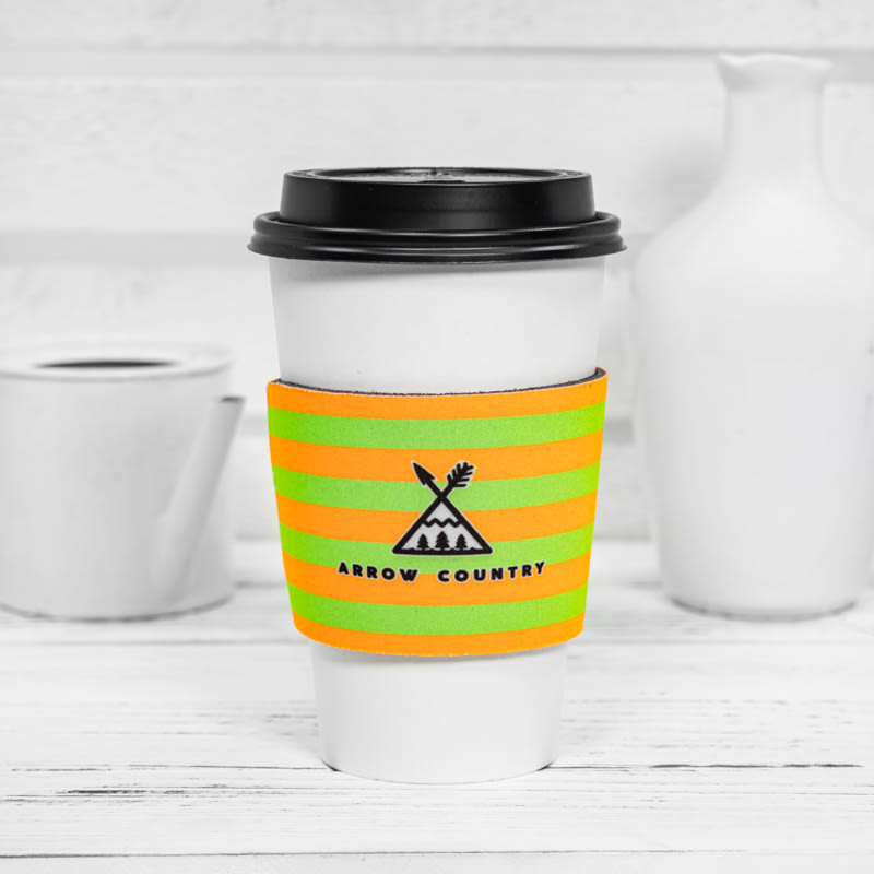 Fluorescent Neon Foam Collapsible Coffee Wraps 23