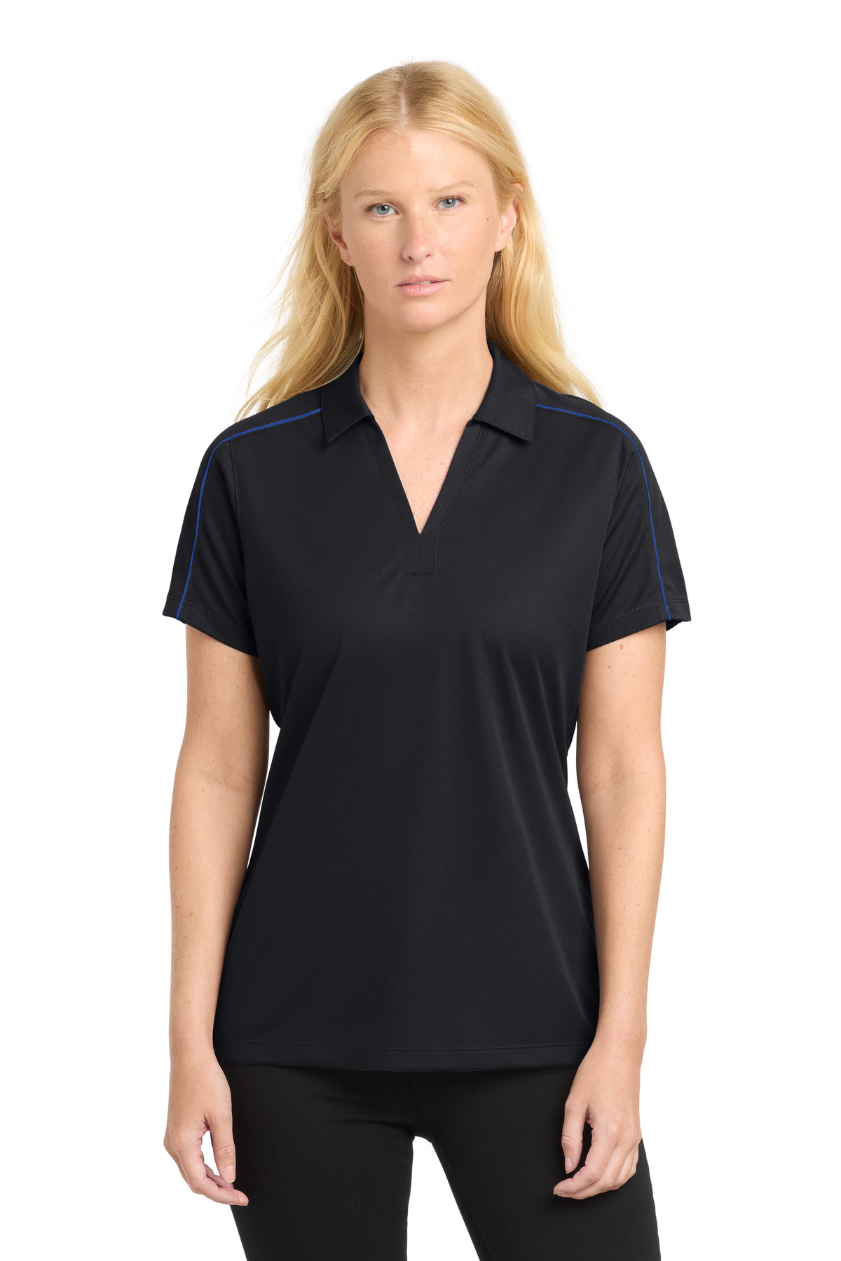 Sport-Tek Women's Micropique Sport-Wick Piped Polo. LST653 12