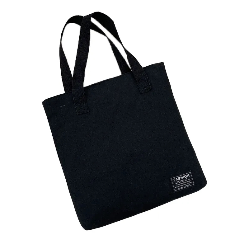 Solid Color Canvas Tote Bag 3
