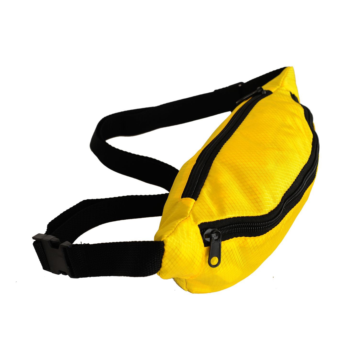 Waterproof Ribstop Waist Fanny Pack w/ 2 Zippers, 13"W x 6"H 7
