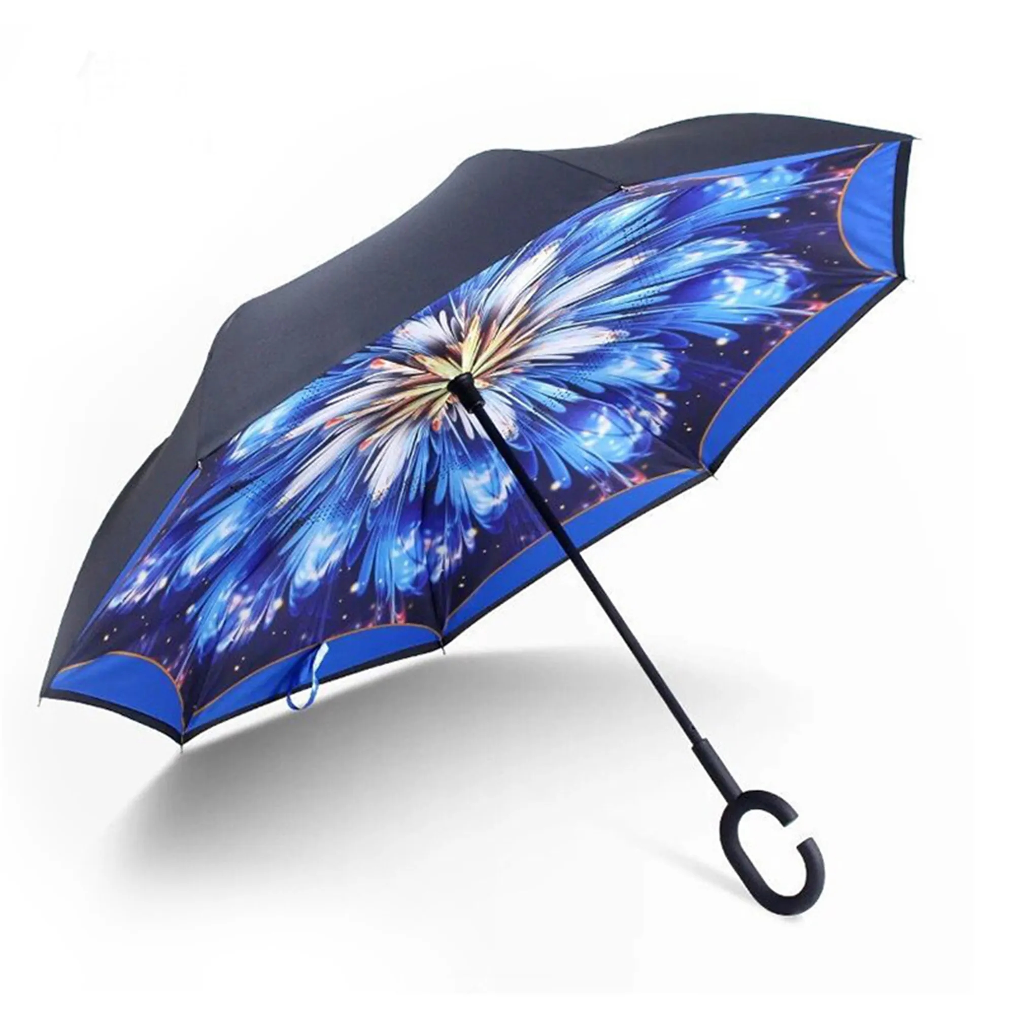 Reverse Upside Down Car Umbrella with C-handle 18