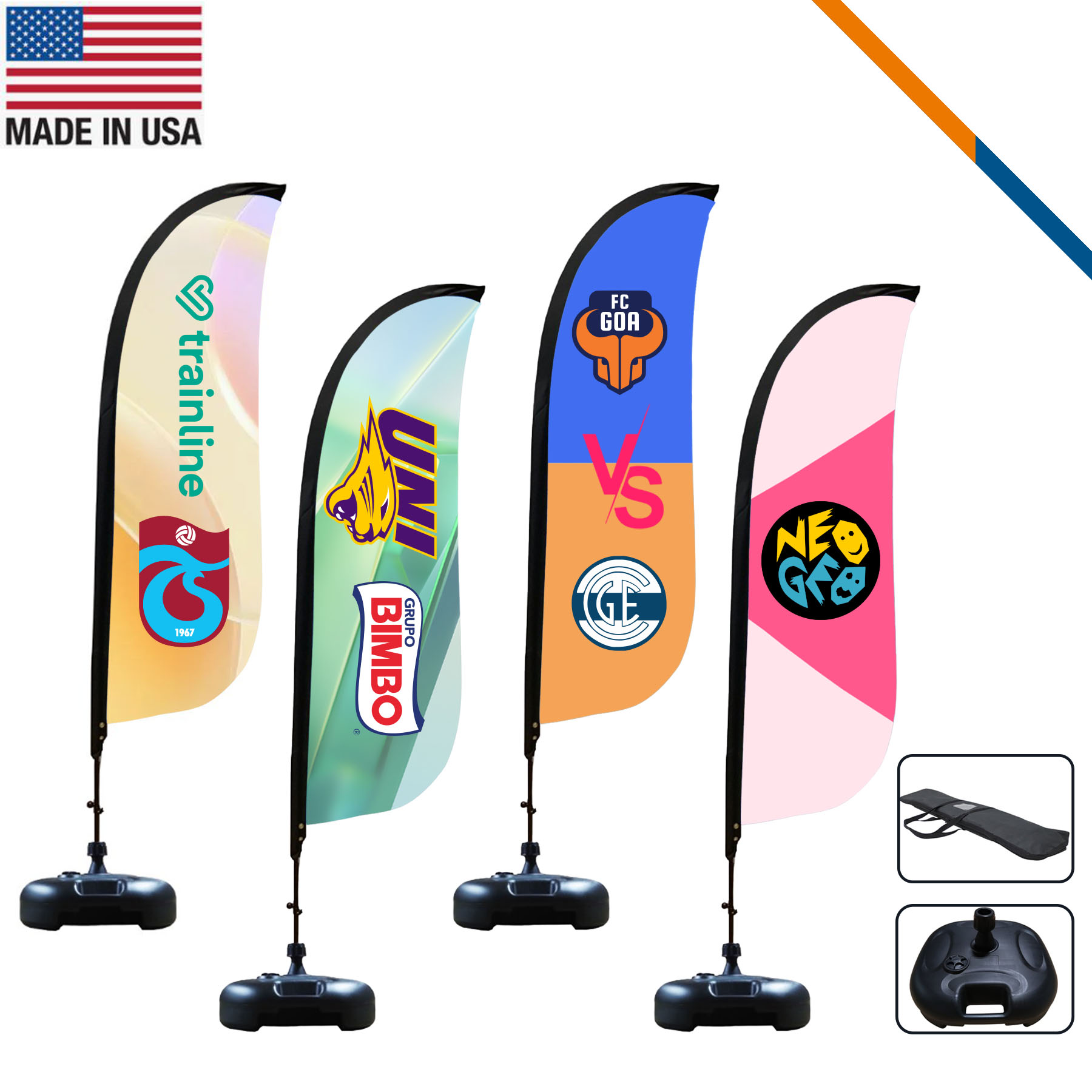 9' Aynia Single-Sided Feather Flag 3