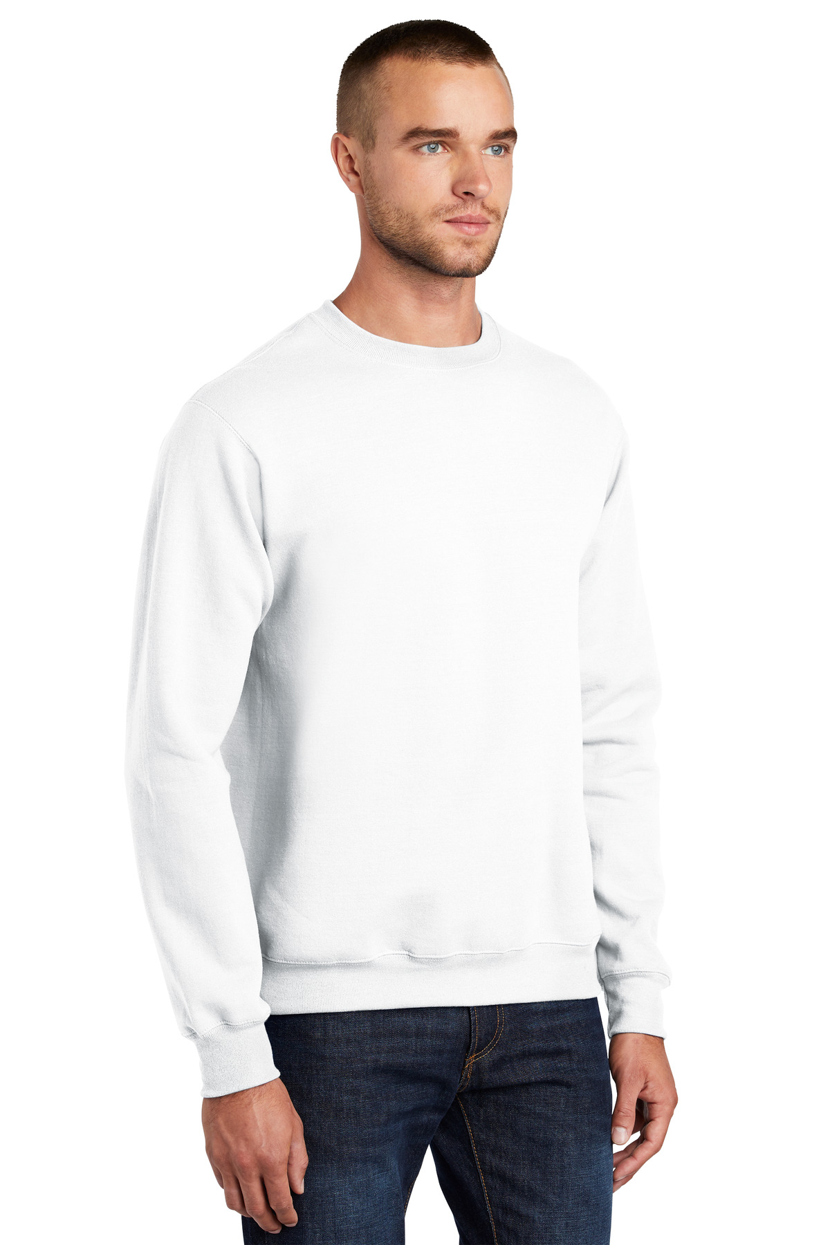 Port & Company® Essential Fleece Crewneck Sweatshirt, custom hoodie or sweatshirt with logo imprint 7