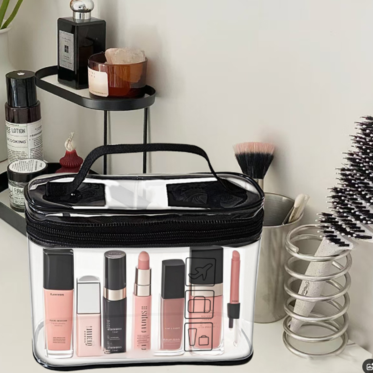 Clear Travel Cosmetic Organizer Bags 2