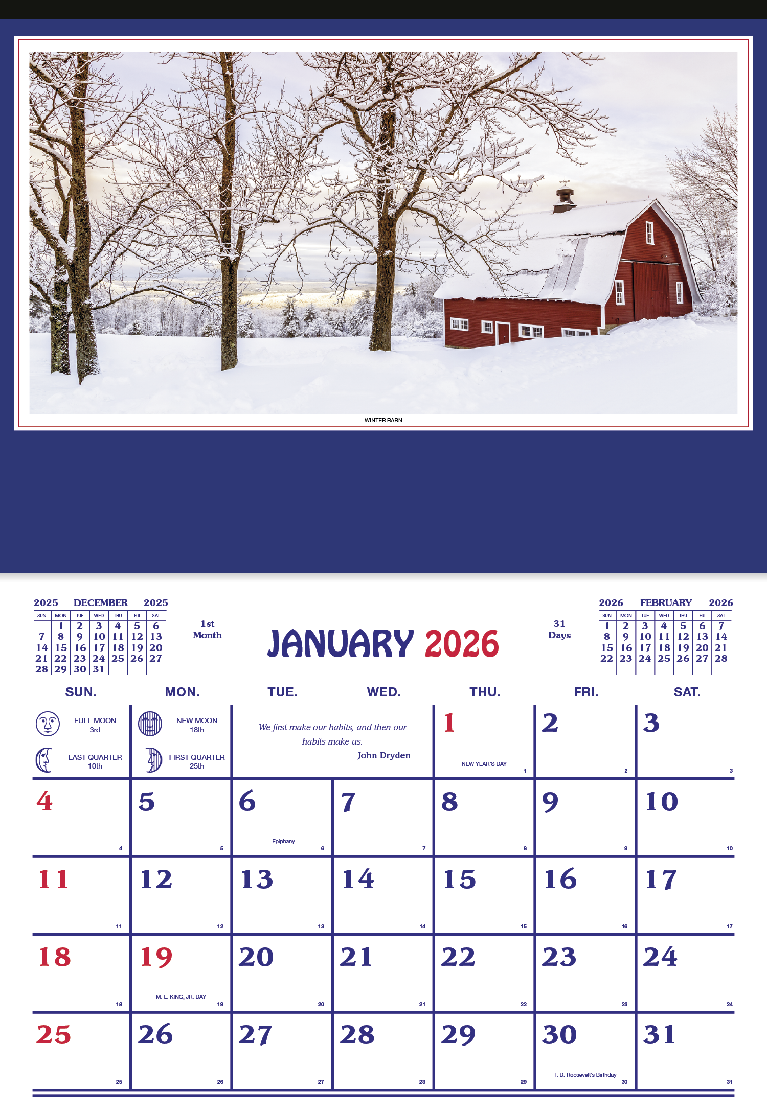 Skinner & Kennedy® Farm Calendar 7