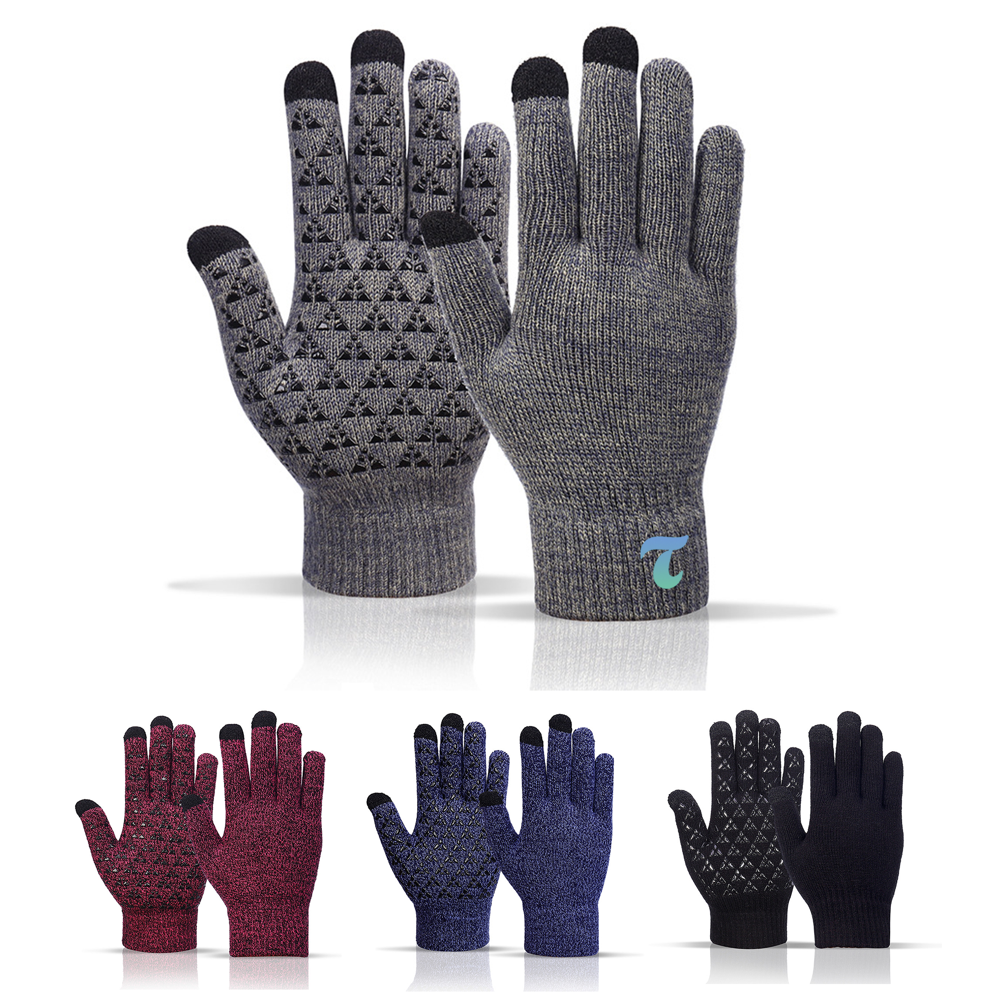 Touch Screen Warm Winter Knit Gloves MOQ20 2
