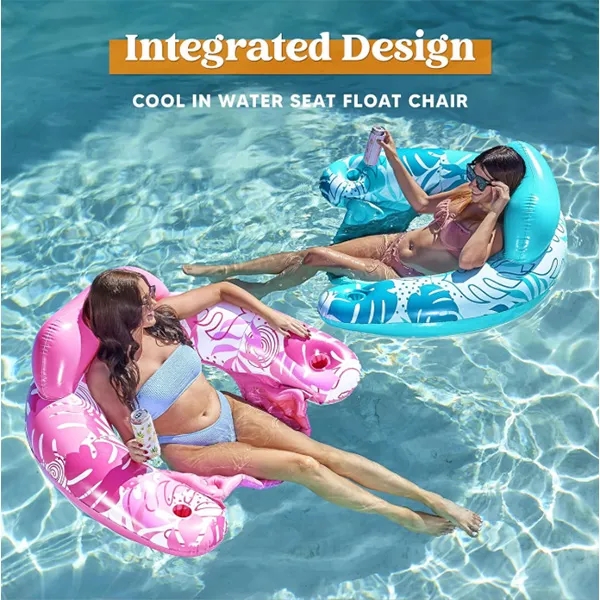 Swimming Pools Floating Chair With Cup Holders 2