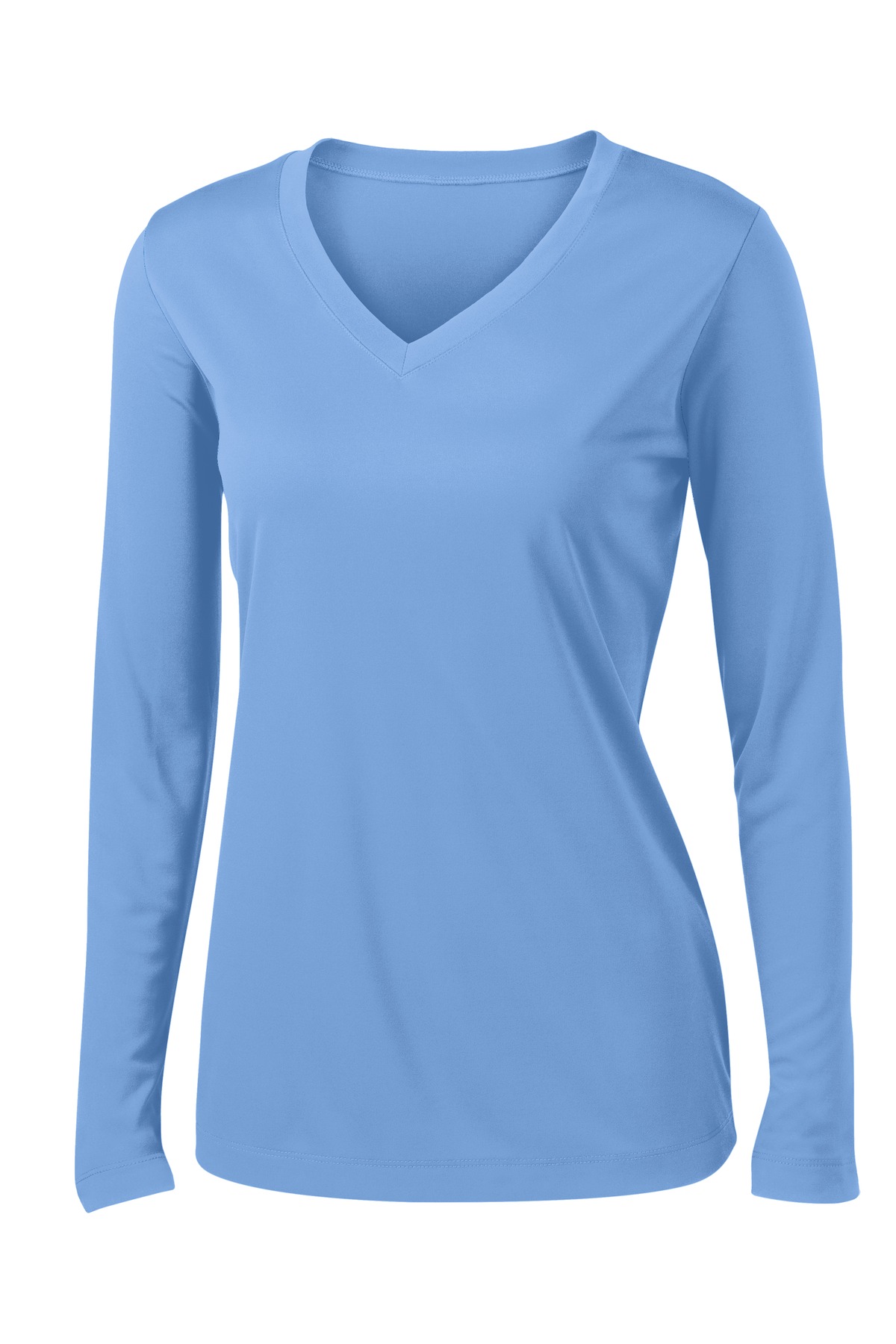 Sport-Tek Women's Long Sleeve PosiCharge Competitor V-Neck Tee. LST353LS 65