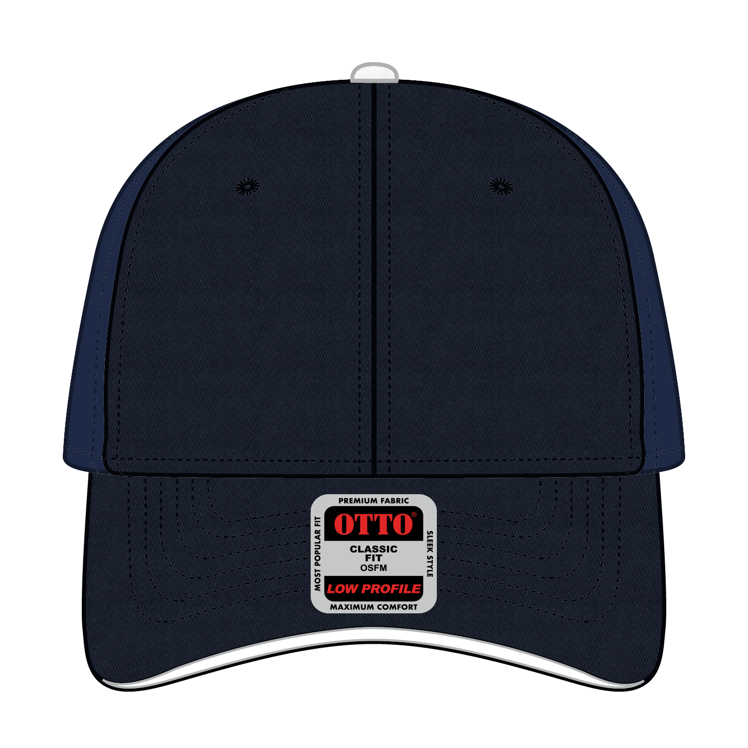 OTTO CAP® 6 Panel Low Profile Baseball Cap 6