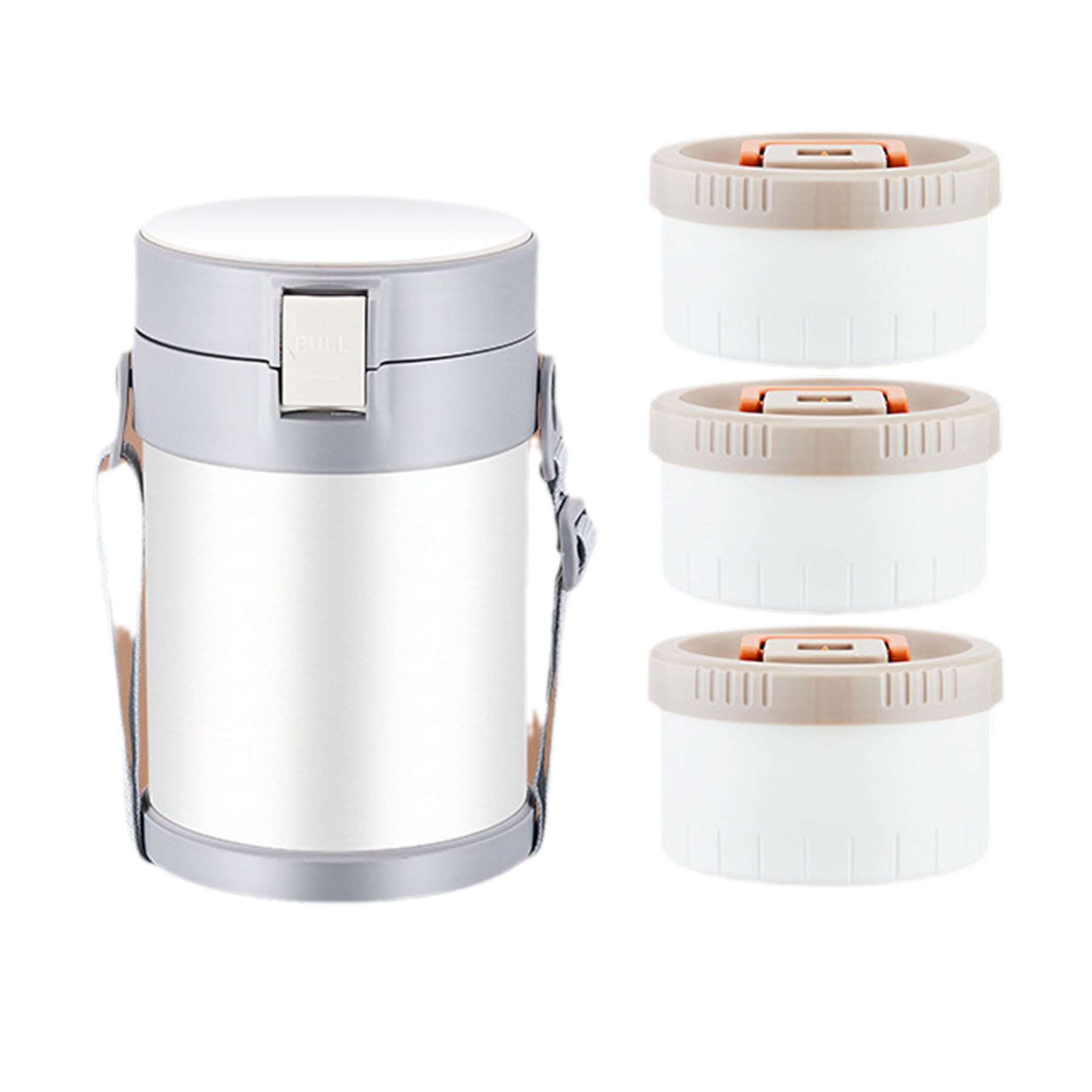 Portable 3 Tier Stainless Steel Insulated Bento Lunch Box 5