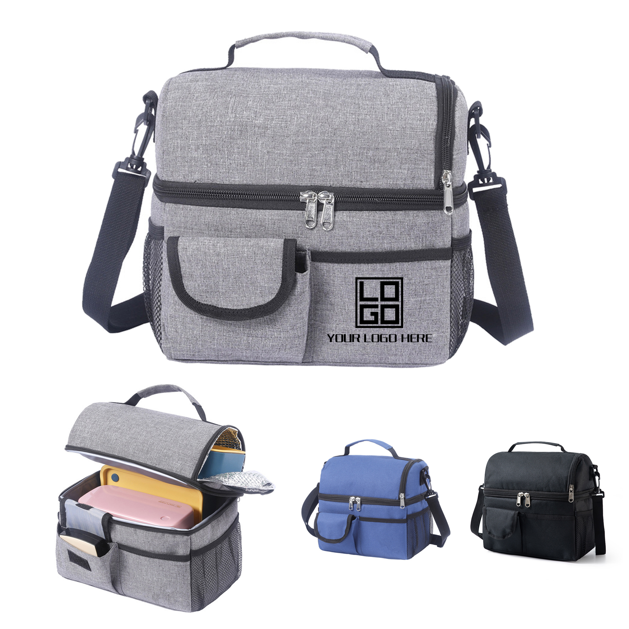 Portable Double-Layer Insulated Cooler Bag 1