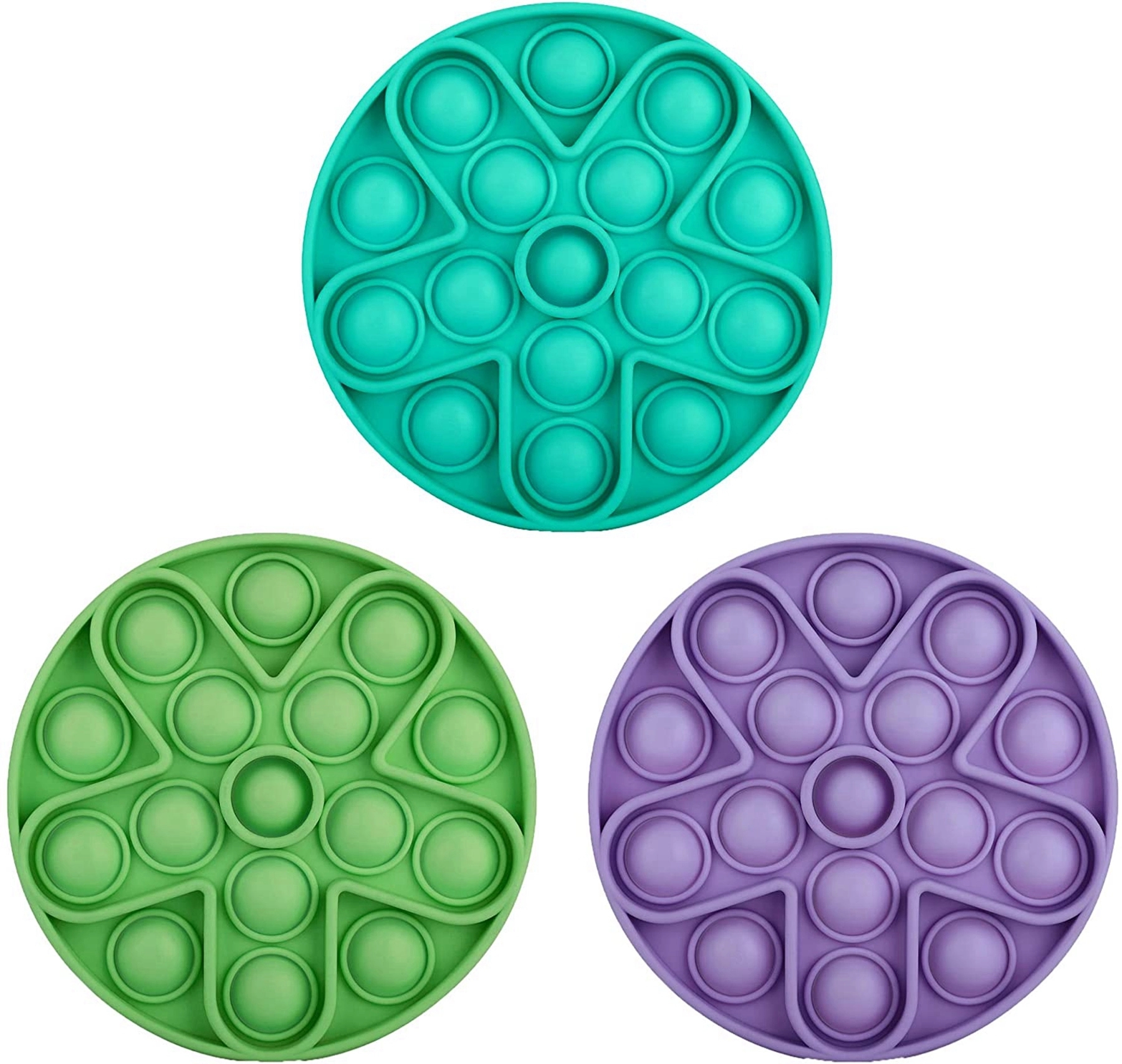 Round Silicone Push Pop Bubble Fidget Toy 14