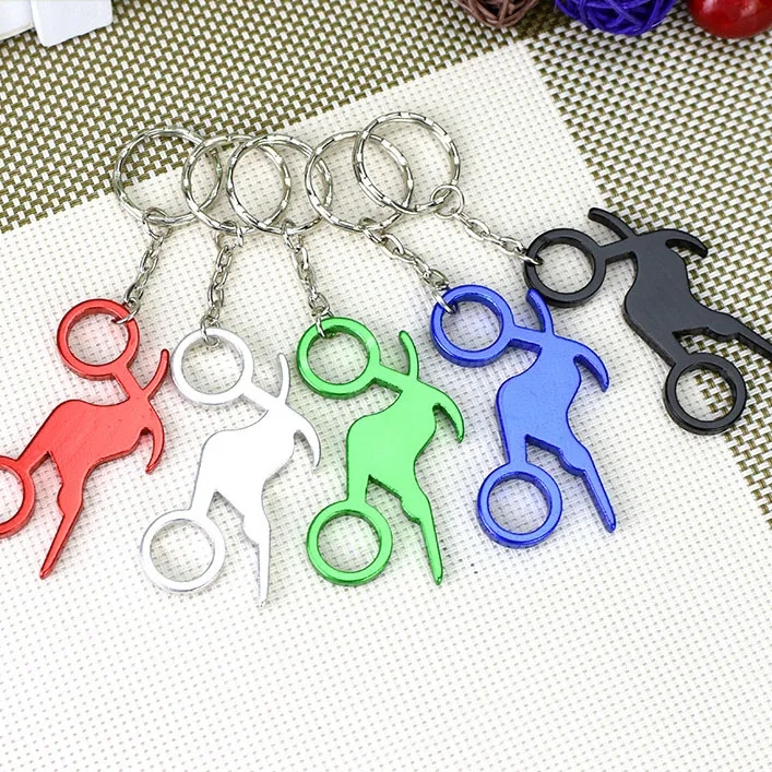 Motorcycle Shape Bottle Opener Keychains 2