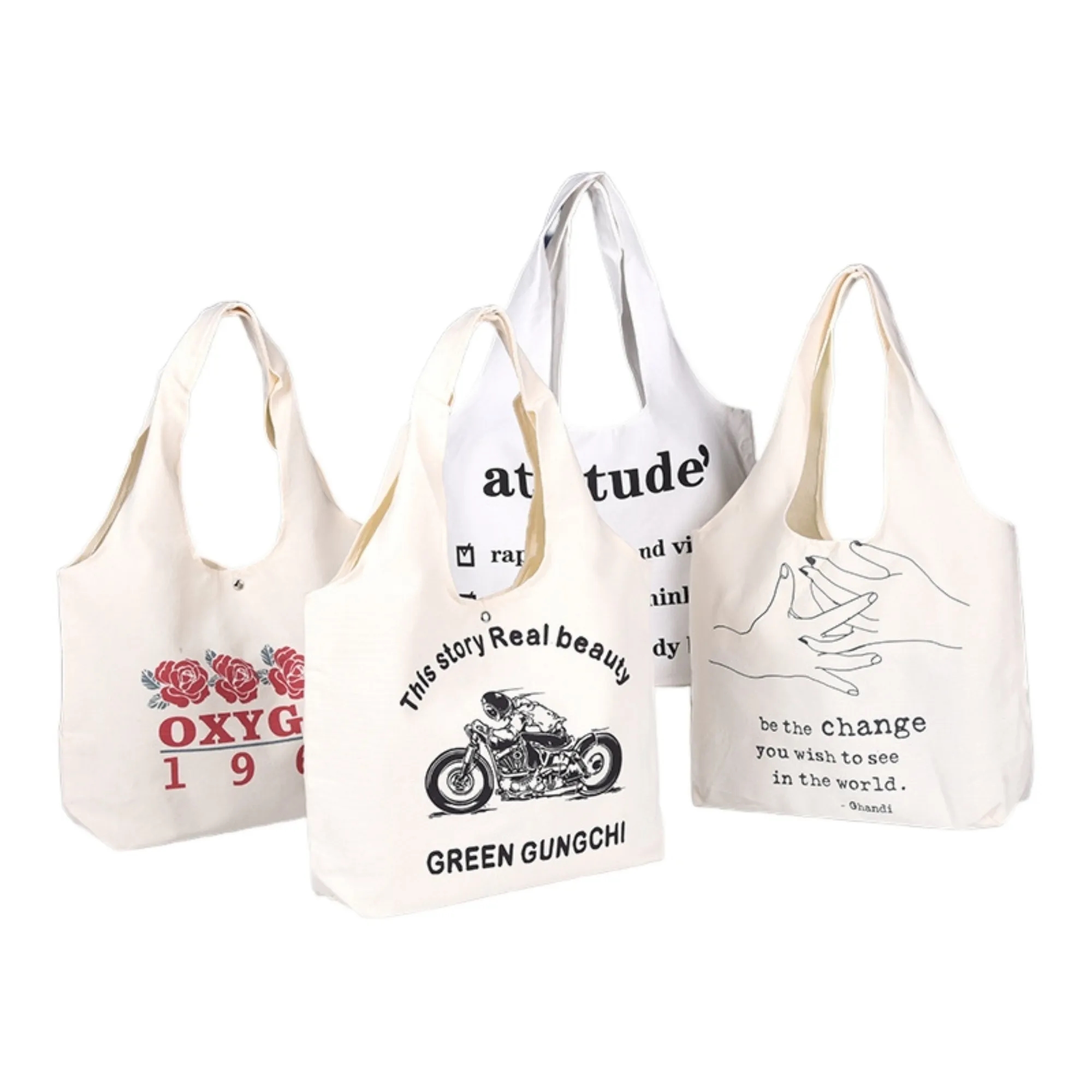 Large Canvas Tote Bag Eco, custom tote bag with logo imprint 3