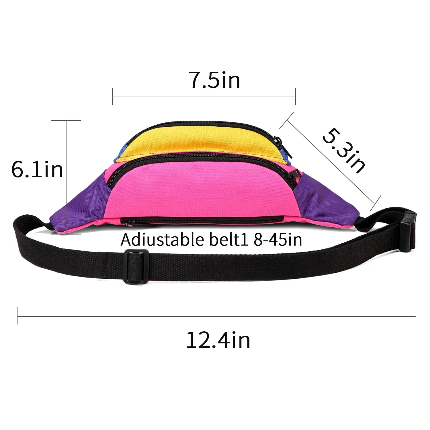 Neon Waist Fanny Pack for 80s Costumes 5