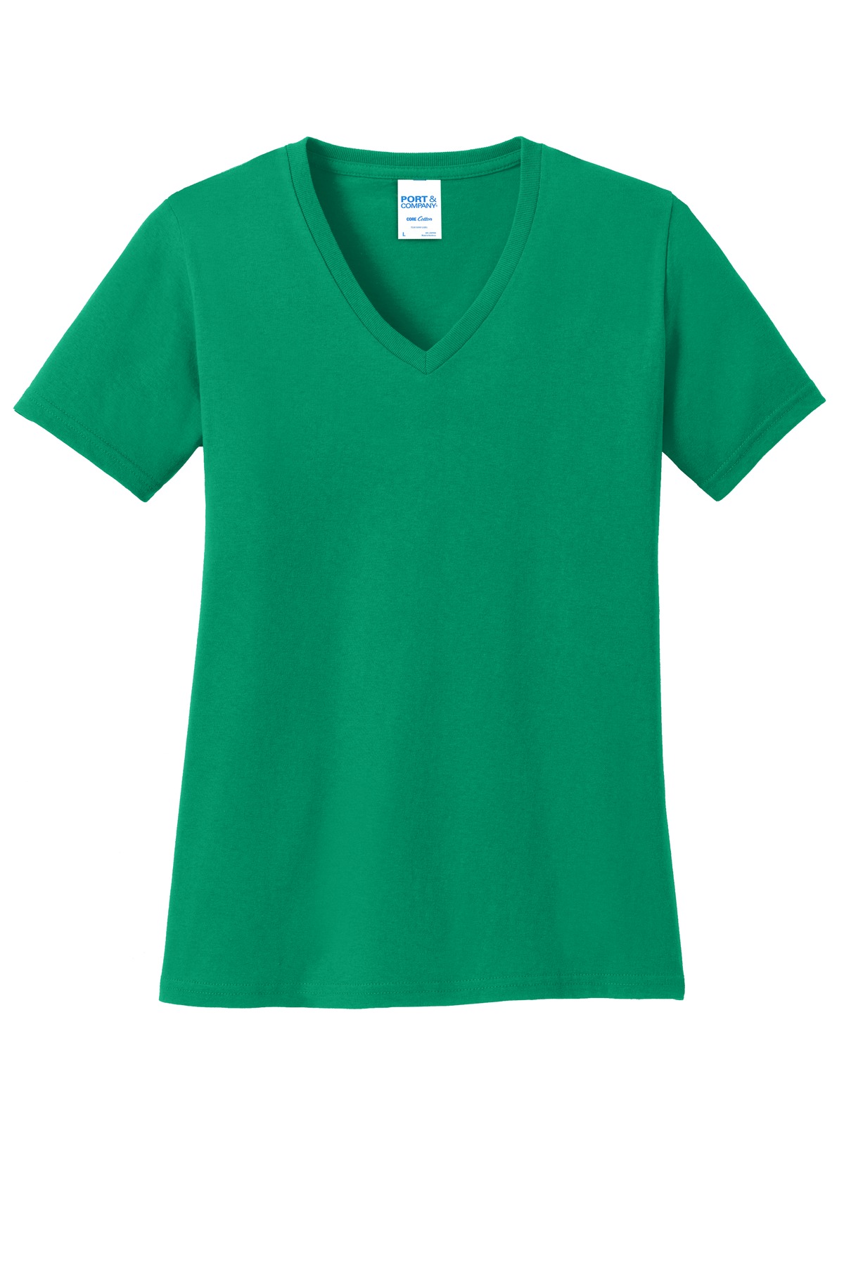 Port & Co Women's Core Cotton V-Neck Tee. LPC54V 144