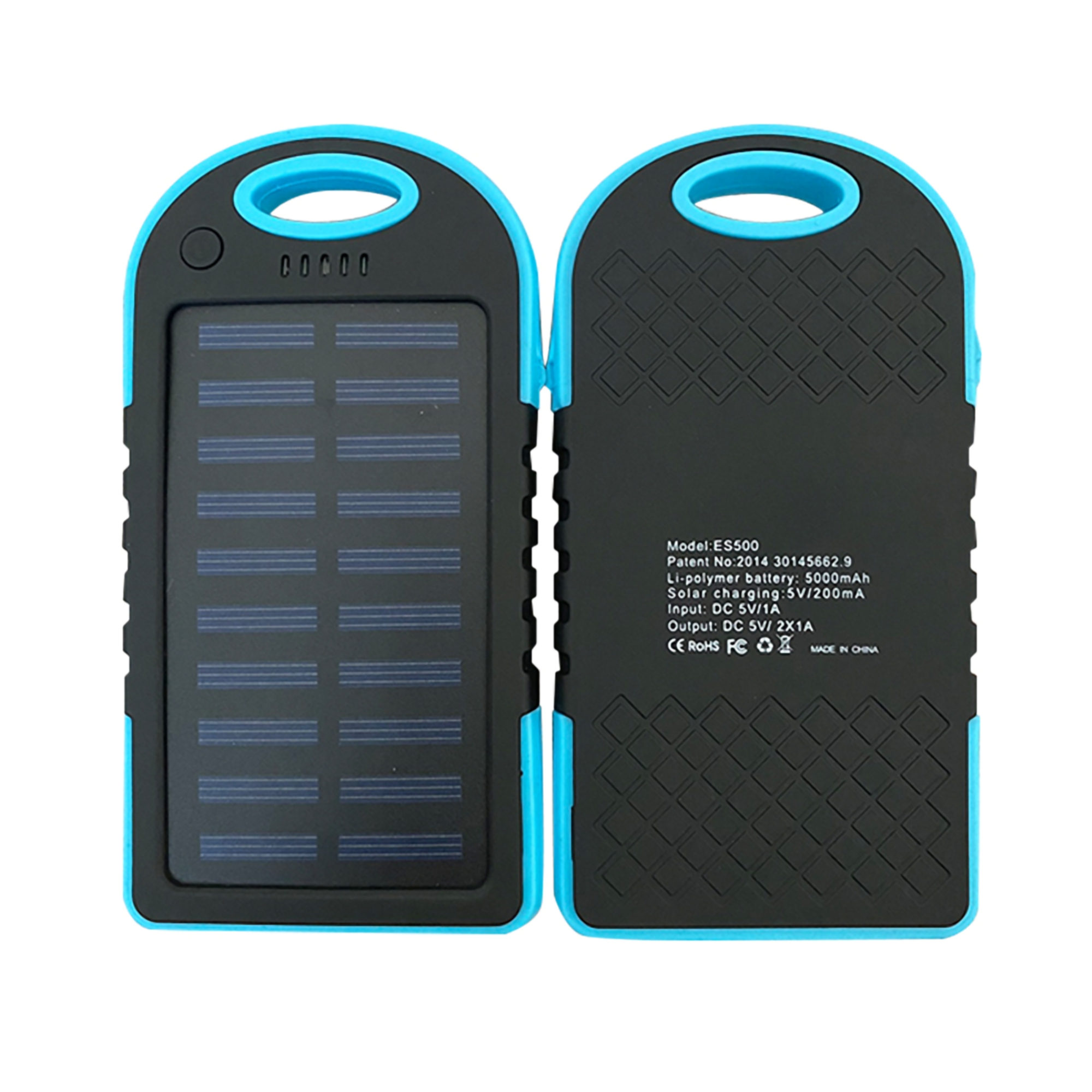 5000mAh Portable Universal Solar Power Bank 5