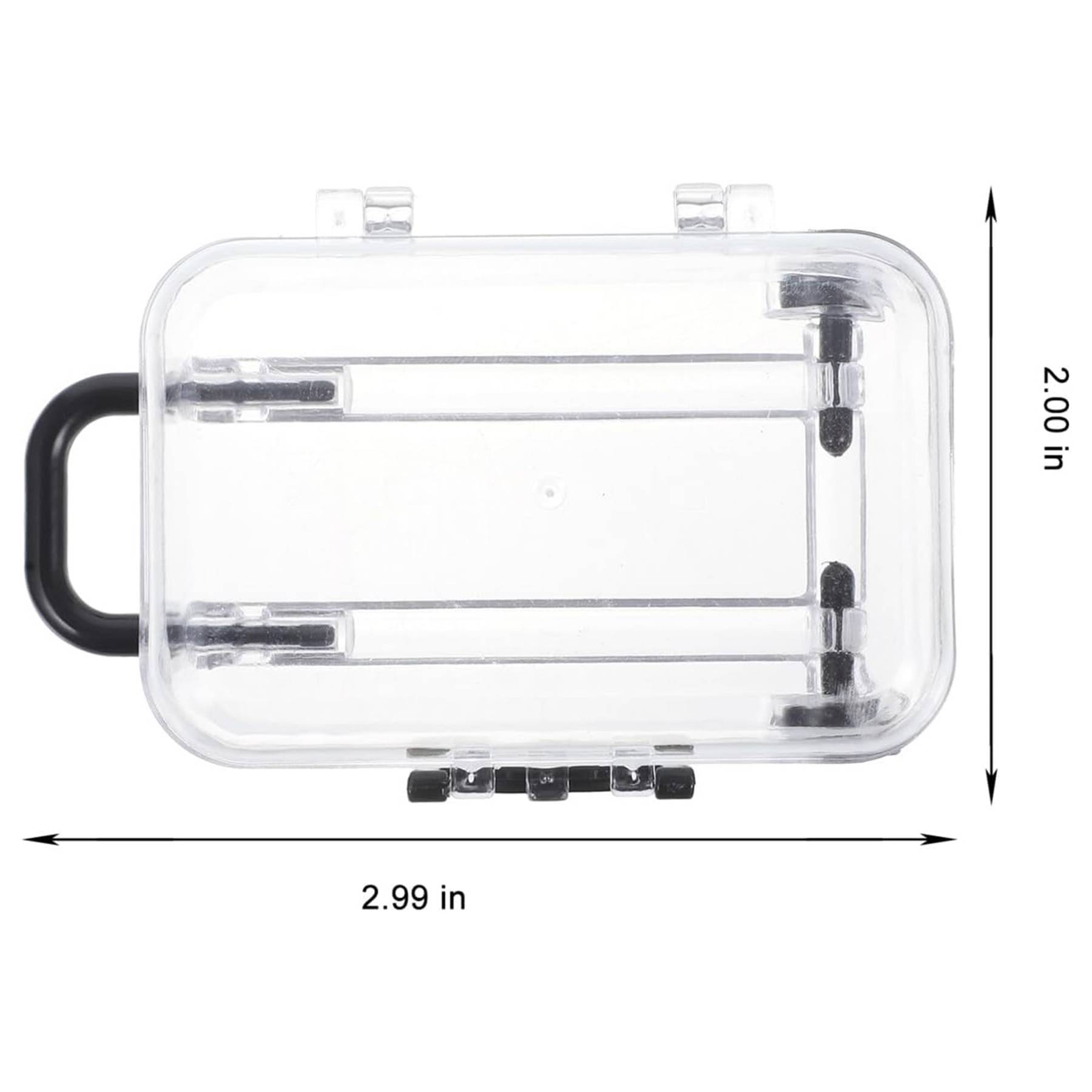 Plastic Suitcase Design Transparent Jewelry Box 1