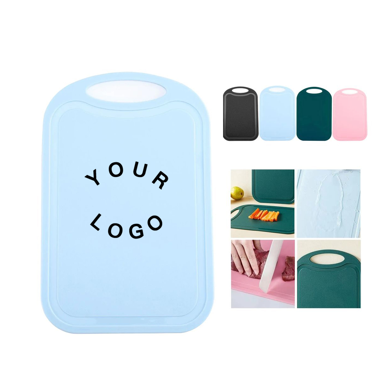 Non Slip Plastic Chopping Board 12x8 Inch for Home 7