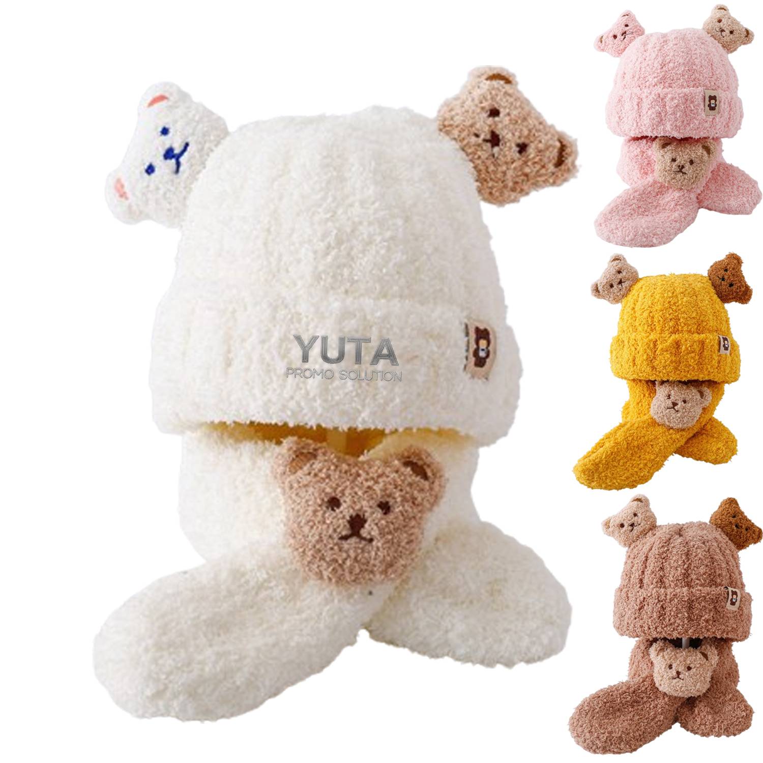 Baby Winter Hat And Scarf Warm Set 6