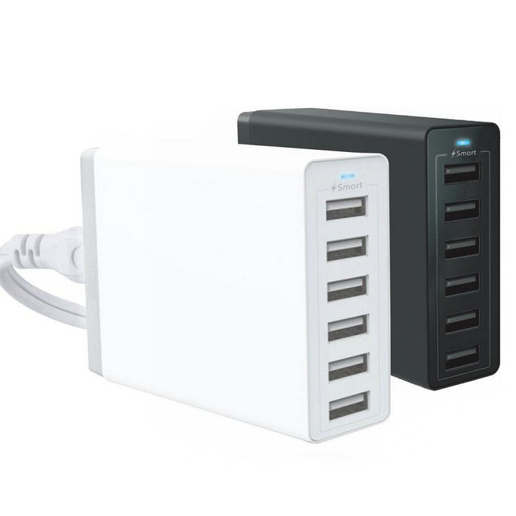 50 Watt 6-Port USB Home Charger 2