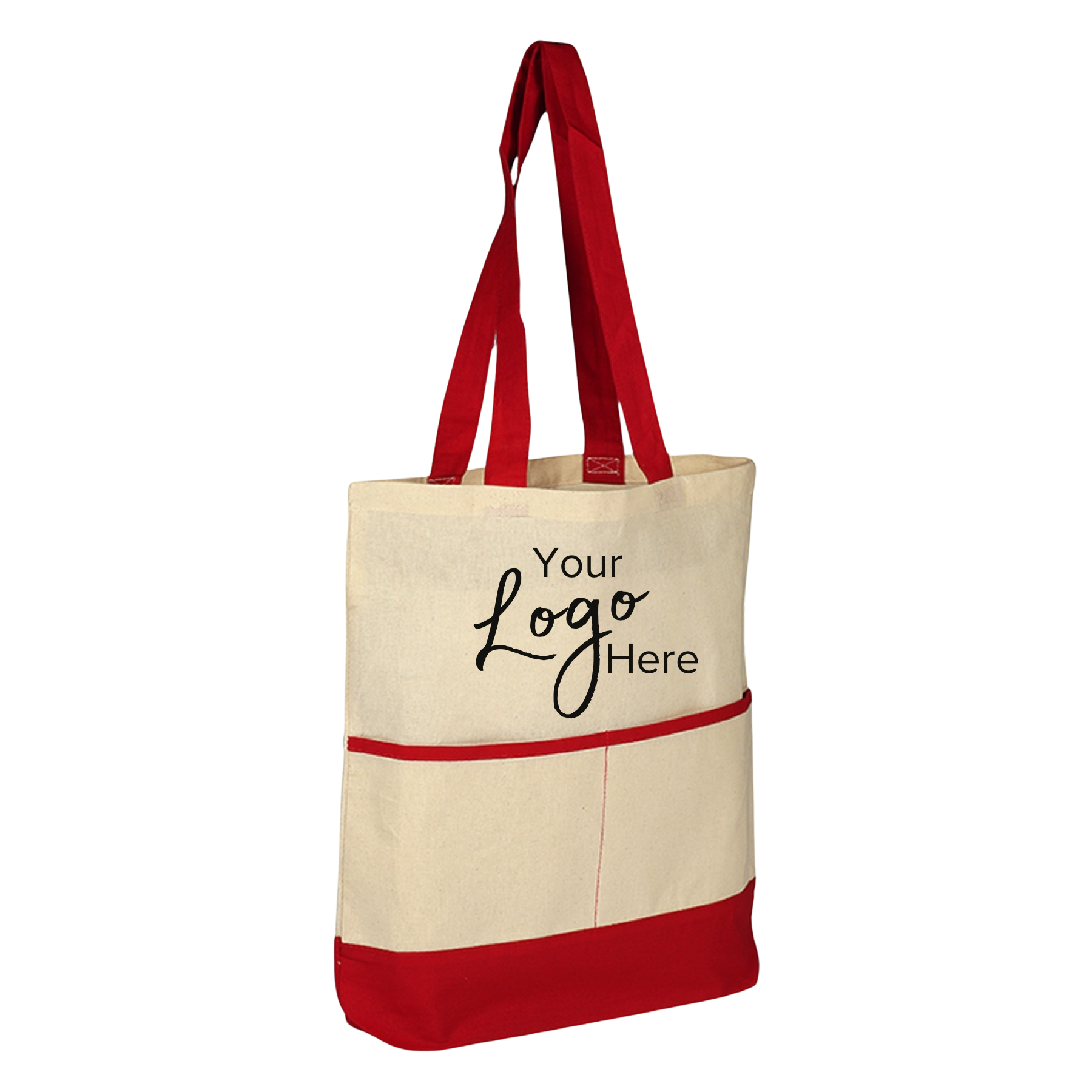 Accent Tote Bag with Pocket & 3" Gusset (16"x17"x3" 5
