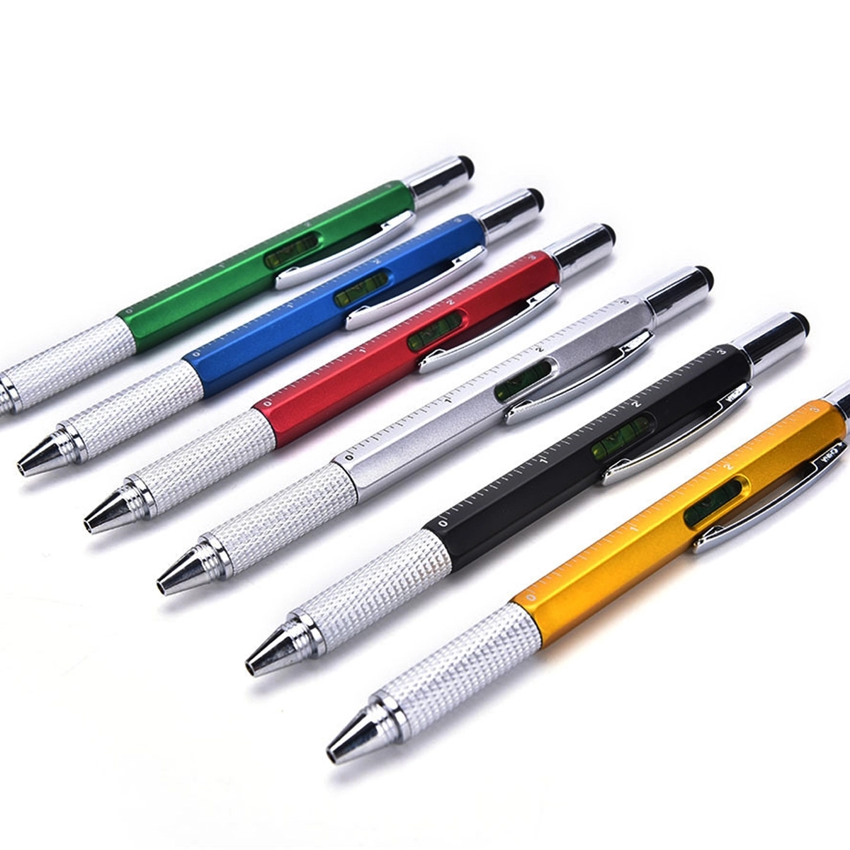 Metal Cute 6 In 1 Tool Multifunction Pen With Gift Box 4